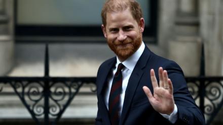 Le prince Harry à sa sortie de la Haute Cour de Londres, le 21 janvier 2026