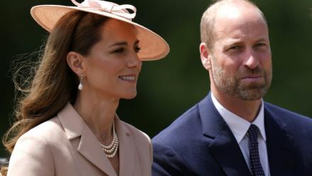 Le prince William et son épouse Catherine au château de Windsor, le 8 juillet 2025