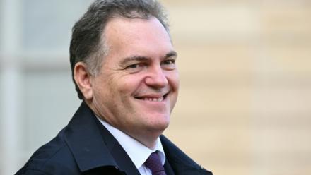 Le ministre des Transports Philippe Tabarot après la présentation de la loi-cadre sur les transports en conseil des ministres le 11 février 2026, au palais de L'Elysée à Paris
