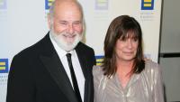 Le réalisateur américain Rob Reiner et son épouse Michele Singer Reiner à Los Angeles, le 30 mars 2019 en Californie
