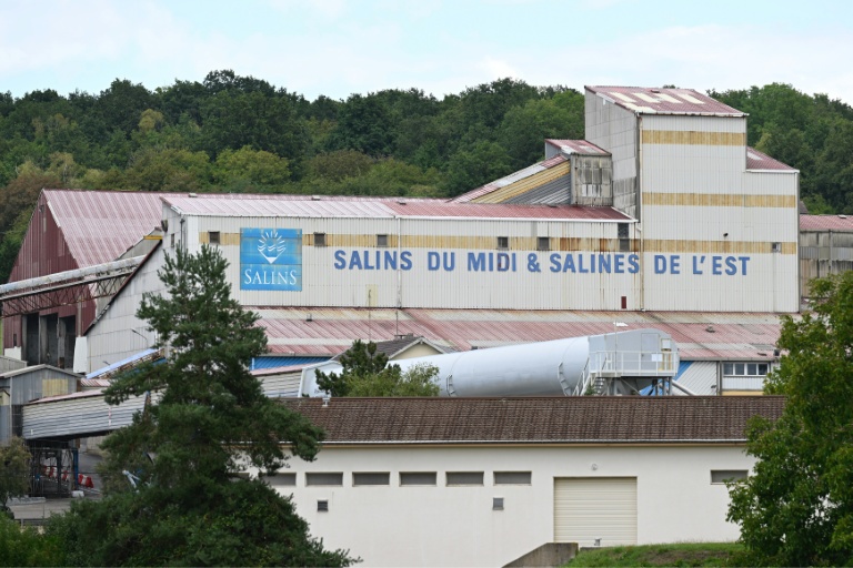 Le site d'extraction des Salins du Midi et des Salines de l'Est à Varangeville, en Meurthe-et-Moselle, le 5 septembre 2025