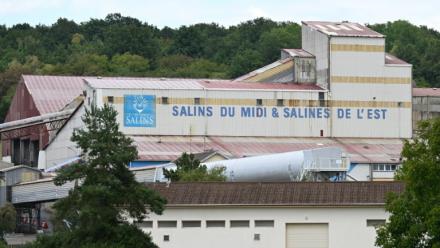 Le site d'extraction des Salins du Midi et des Salines de l'Est à Varangeville, en Meurthe-et-Moselle, le 5 septembre 2025
