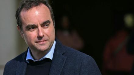 Le Premier ministre Sébastien Lecornu, le 15 mars 2026 à Vernon