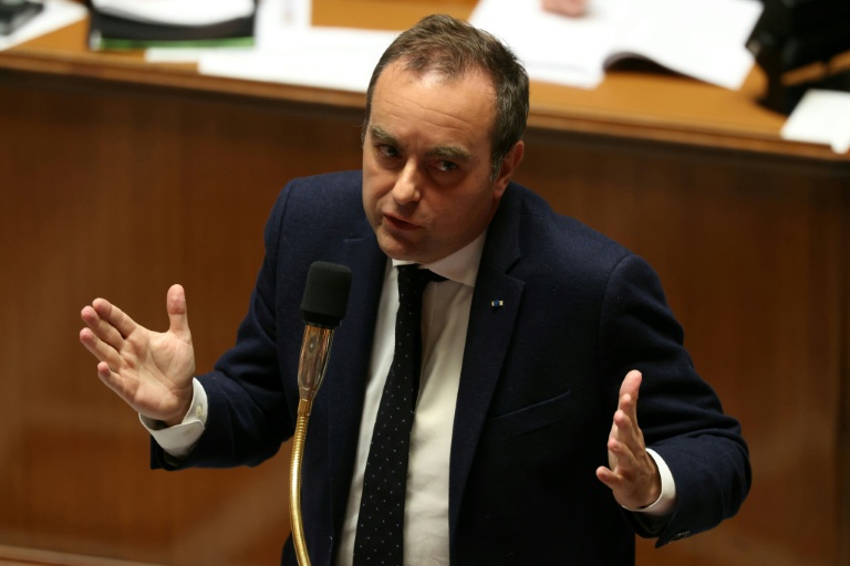 Le Premier ministre Sébastien Lecornu à l'Assemblée nationale à Paris le 14 avril 2026