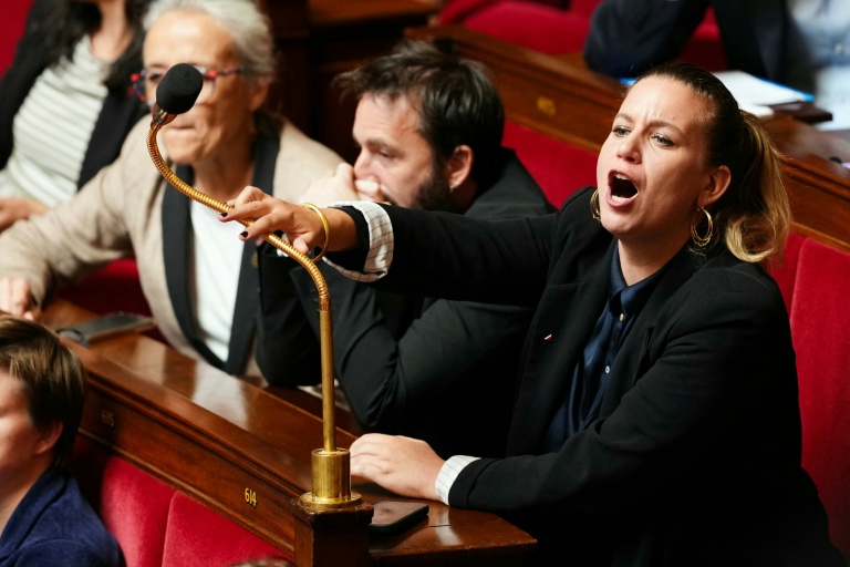La cheffe de file des députés LFI Mathilde Panot à l'Assemblée nationale le 21 juillet 2026 à Paris