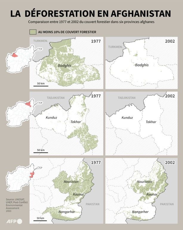 La déforestation en Afghanistan