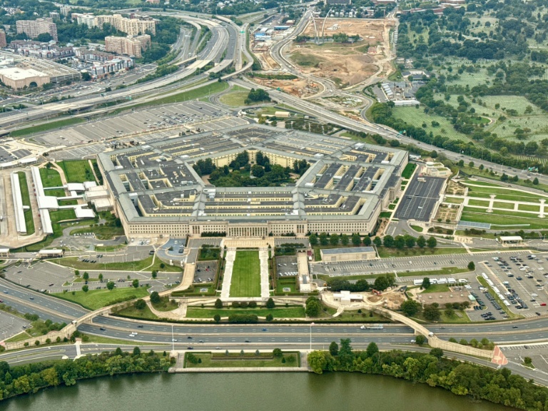 Vue aérienne du Pentagone, le 20 septembre 2025 à Washington