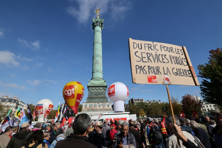 Manifestation de retraités à l'appel des syndicats CGT, FSU et Solidaires pour une revalorisation 