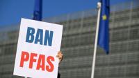 Une manifestation contre les PFAS, le 5 mars 2026 à Bruxelles