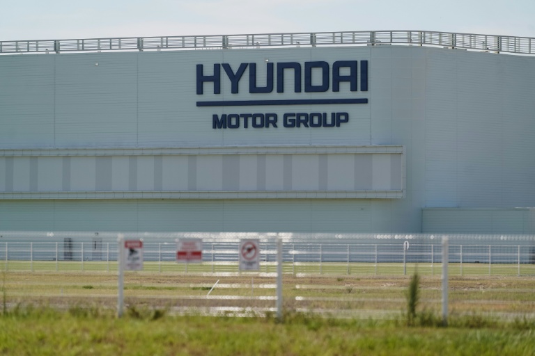 Le site de production de véhicules électriques de Hyundai Motor Group, Metaplant America, à Ellabell, en Géorgie, le 9 septembre 2025
