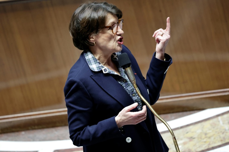 La ministre de l'Agriculture Annie Genevard, le 11 février 2026, à l'Assemblée nationale, à Paris