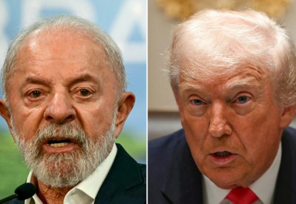 Combinaison de portraits du président brésilien Lula (gauche), pris le 19 novembre 2025 à Belem, au Brésil, et du président américain Donald Trump (droite), pris le 2 décembre 2025 à Washington