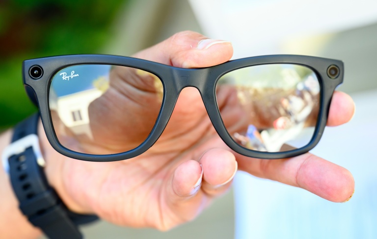 Des lunettes connectées Ray-Ban Meta deuxième génération présentées au siège de Meta à Menlo Park en Californie le 27 septembre 2023, aux Etats-Unis