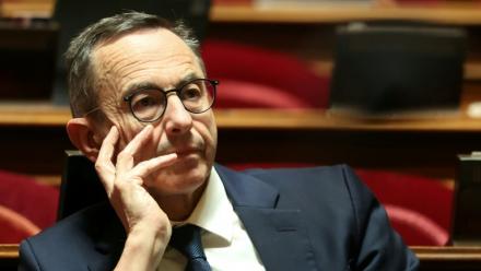 Le président des Républicains Bruno Retailleau a Sénat, le 20 janvier 2026 à Paris