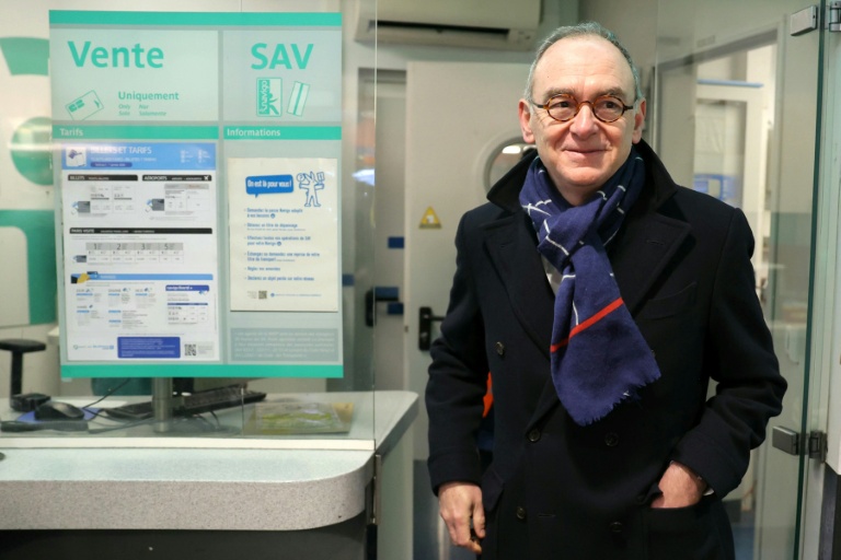 Xavier Piechaczyk, nouveau PDG de la RATP, à la station de RER Val de Fontenay, à Fontenay-sous-Bois (Val-de-Marne), le 17 février 2026

