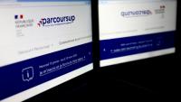 Le site web de Parcoursup, le 15 janvier 2025 à Paris