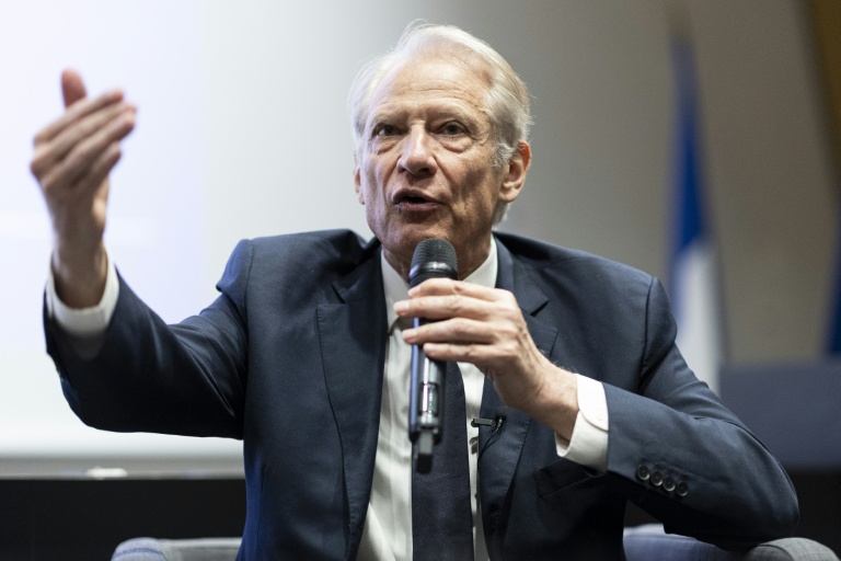 L'ancien Premier ministre Dominique de Villepin à Strasbourg le 12 mai 2026