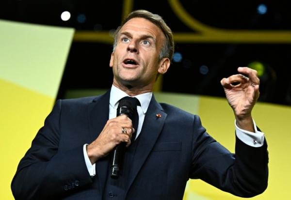 Le président français Emmanuel Macron à Paris le 8 octobre 2026
