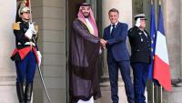 Le président français Emmanuel Macron accueille le prince héritier d'Arabie saoudite, Mohammed ben Salmane, pour une rencontre au palais de l'Élysée, à Paris, le 24 août 2026