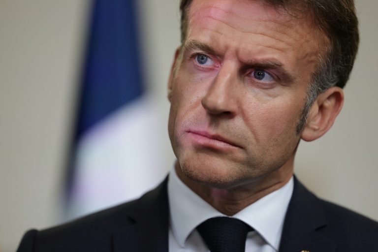 Le président français Emmanuel Macron le 27 avril 2026 à Andorre-le-vieille, en Andorre