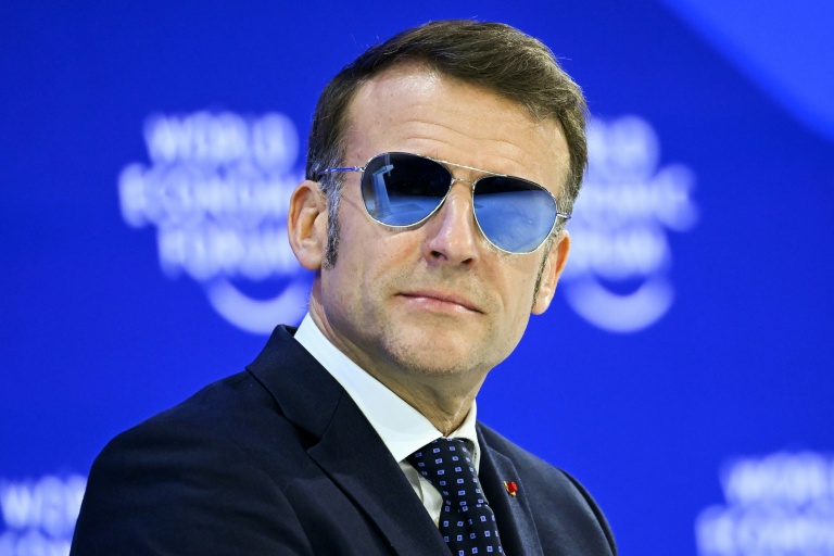 Le président français Emmanuel Macron, le 20 janvier 2026 au Forum économique de Davos, en Suisse
