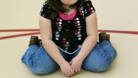 Une enfant lors d'un programme dédié aux jeunes en surpoids, le 13 novembre 2010 à Aurora, aux Etats-Unis