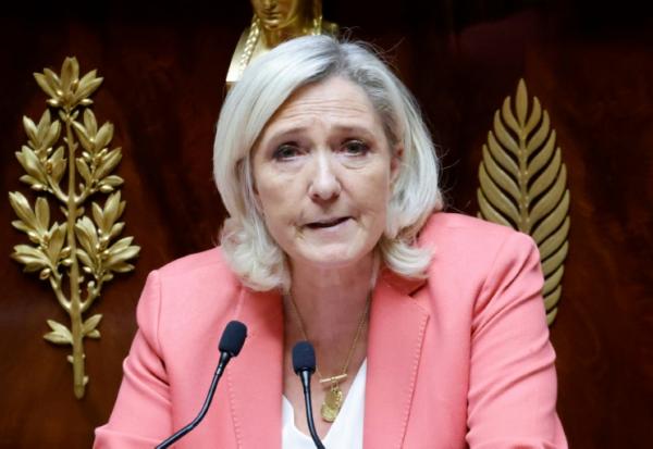 Marine Le Pen à l'Assemblée nationale, le 28 avril 2025 