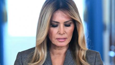 Melania Trump à la Maison Blanche à Washington, aux Etats-Unis, le 9 avril 2026