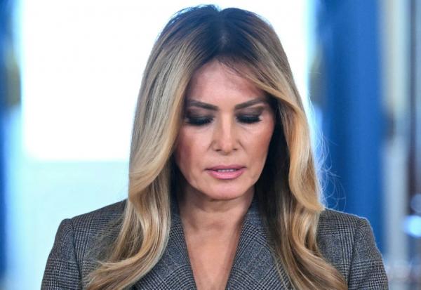 Melania Trump à la Maison Blanche le 9 avril 2026 à Washington, aux Etats-Unis