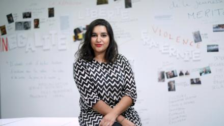 La journaliste Nassira El Moaddem, à Bondy (Seine-Saint-Denis), le 14 septembre 2016