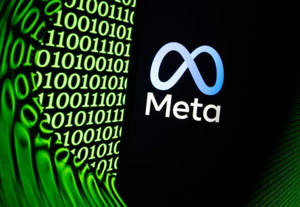 Photo d'illustration montrant le logo de Meta affiché sur l'écran d'un smartphone à Mulhouse (est de la France), le 11 février 2026