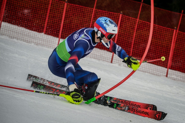 Le skieur français Arthur Bauchet a remporté en ski alpin deux des quatre médailles d'or décrochées par les Bleurs lors des jeux paralympiques de Milan Cortina. Photo prise le 10 mars à Cortina d’Ampezzo
