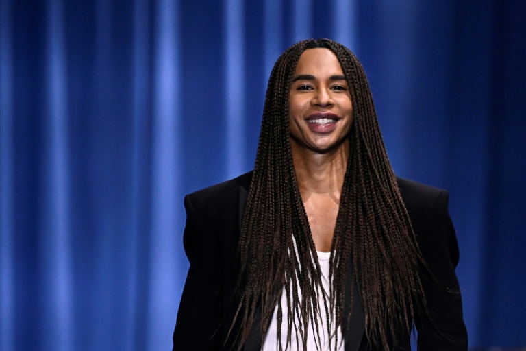 Le styliste français Olivier Rousteing à Paris, le 27 septembre 2023
