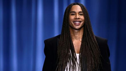Le styliste français Olivier Rousteing à Paris, le 27 septembre 2023