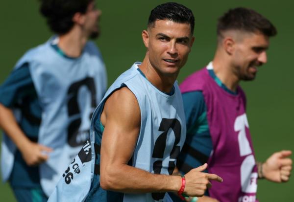 Cristiano Ronaldo à l'entraînement avec le Portugal, le 16 juin 2026 à Palm Beach Gardens, 
