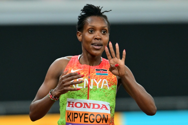 La Kényane Faith Kipyegon quadruple championne du monde du 1.500 m, à l'issue de la finale disputée à Tokyo le 16 septembre 2025