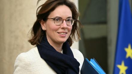 Amélie de Montchalin, alors ministre des Comptes publics, à la sortie de l'Elysée, le 11 février 2026 à Paris