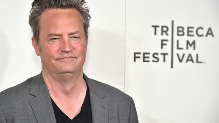 L'acteur Matthew Perry à New York, le 26 avril 2017