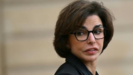 La ministre de la Culture et candidate LR à la mairie de Paris, Rachida Dati, quitte l'Elysée le 11 février 2026 à Paris