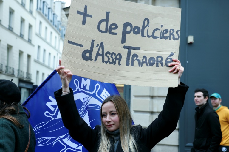 La fondatrice du collectif identitaire Némésis, Alice Cordier (nom d'emprunt), le 31 janvier 2026 à Paris  