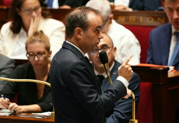 Le Premier ministre Sébastien Lecornu devant l'Assemblée nationale à Paris le 6 octobre 2026