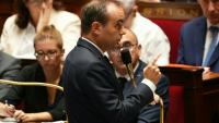 Le Premier ministre Sébastien Lecornu devant l'Assemblée nationale à Paris le 6 octobre 2026