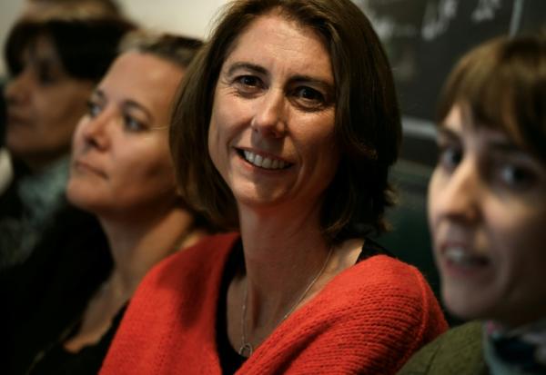 Laurence Ruffin, membre du parti Les Ecologistes, annonce sa candidature aux municipales de 2026 à Grenoble, à la tête d'une liste d'Union de la gauche écologiste et citoyenne, le 25 septembre 2025