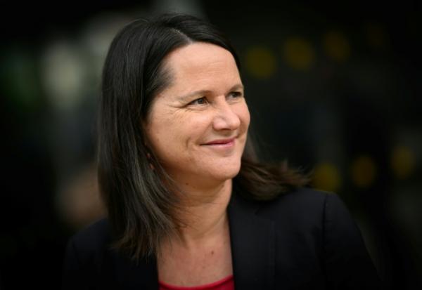 La maire PS sortante de Nantes, Johanna Rolland, le 15 mars 2026 à Nantes