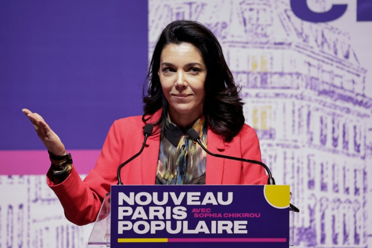 La candidate de La France Insoumise aux municipales à Paris, Sophia Chikirou, le 30 janvier 2026 à Paris