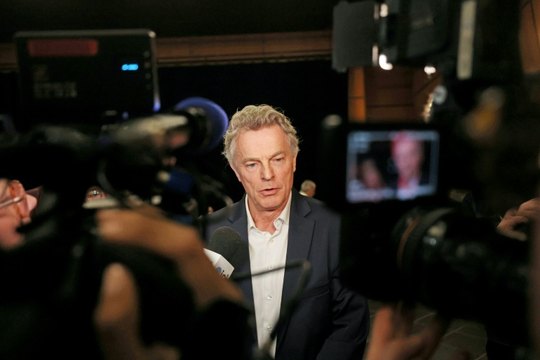 Le secrétaire national du Parti communiste français, Fabien Roussel, le 15 mars 2026 à Saint-Amand-les-Eaux (Nord)