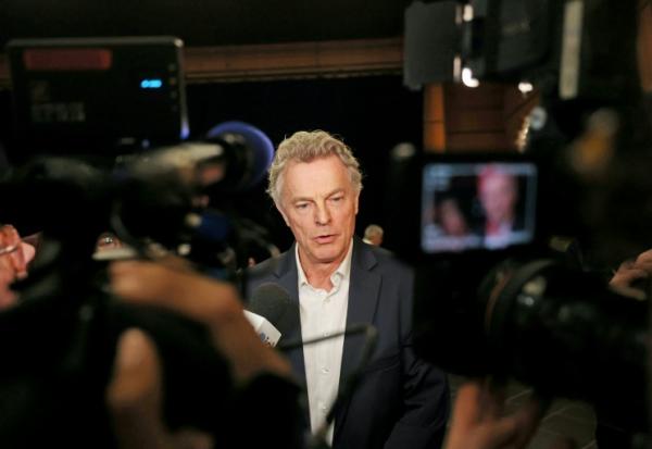 Le secrétaire national du Parti communiste français, Fabien Roussel, le 15 mars 2026 à Saint-Amand-les-Eaux (Nord)