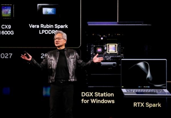 Jensen Huang, directeur général de Nvidia, lors du salon Computex à Taipei, le 1er juin 2026