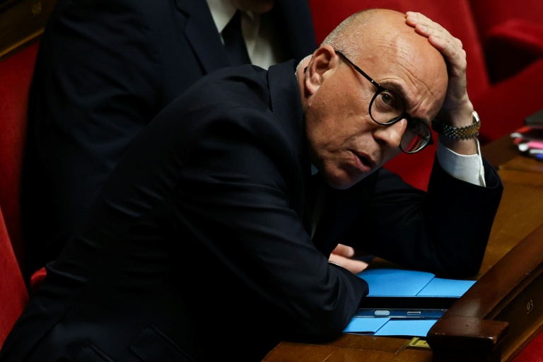 Le président des députés UDR Eric Ciotti le 31 mars 2026 à l'Assemblée nationale à Paris