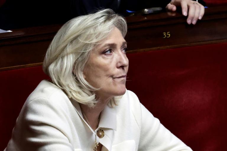 Marine Le Pen le 8 novembre 2025 à l'Assemblée nationale à Paris